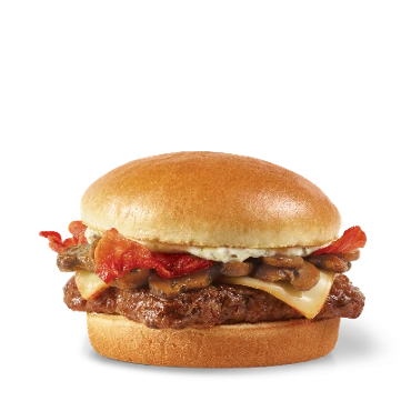 wendys mushroom bacon cheeseburgersingle price 1