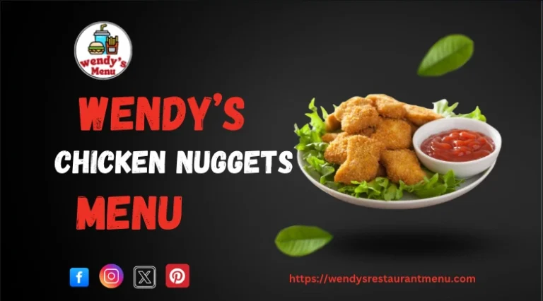 wendy's chicken nuggets menu