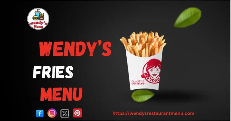 wendy's fries menu