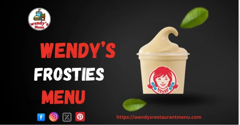 wendy's frosties menu