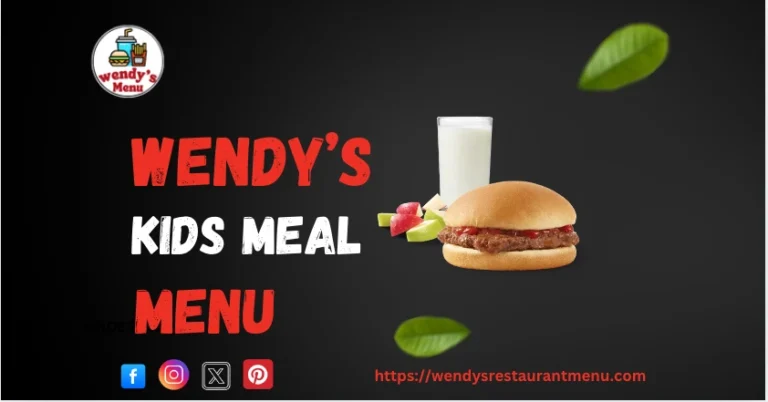 wendy's kids meal menu