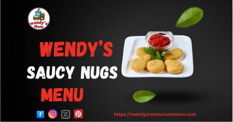 wendy's saucy nugs menu