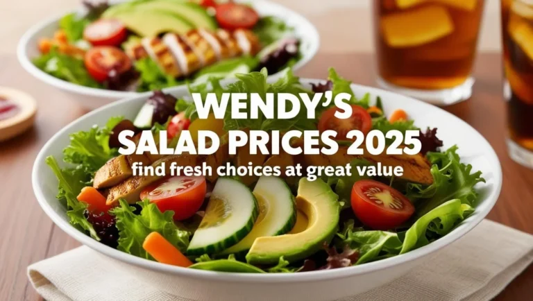 Wendy’s Salad Prices 2025 – Find Fresh Choices at Great Value 8 wendy's salad prices