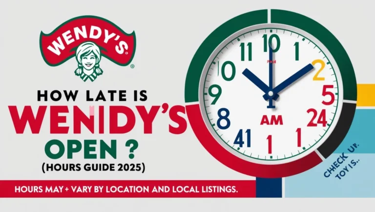 How Late is Wendy’s Open? (Hours Guide 2025) 2 how late is wendy's open