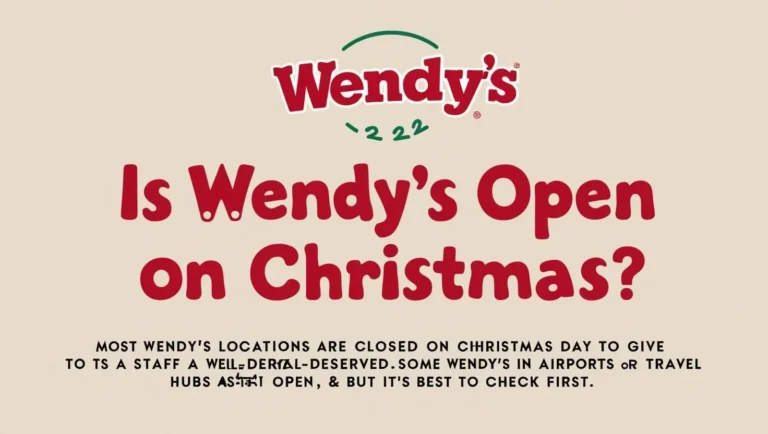 Is Wendy’s Open on Christmas? (Guide 2025) 5 is wendy's open on christmas