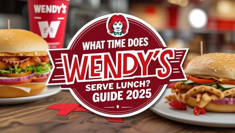 What Time Does Wendy’s Serve Lunch? Guide 2025 4 what time does wendy's serve lunch